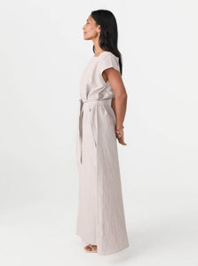 Marle Maxi Dress Oscar Dress Shop Marle's Effortless Oscar Dress in Chocolate Stripe