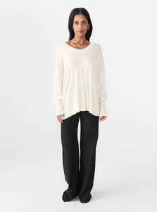 Marle Sweater Hope Jumper Shop Marle's Relaxed Hope Jumper in Cream
