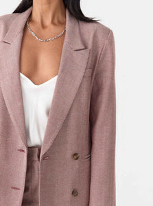 Matin Blazer Double Breasted Jacket Shop Matin's Classic Double Breasted Jacket in Carmine