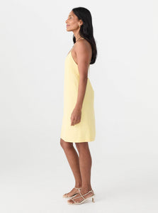 Matin Mini Dress Cross Back Mini Dress Shop Matin's Cross Back Mini Dress in Yellow