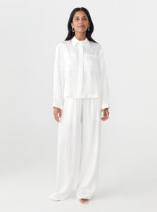 Matin Pants Draped Pull On Pant Shop Matin's Draped Pull On Pant in White