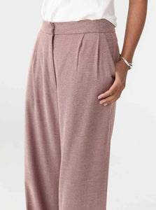 Matin Pants Tailored Pleat Pant Shop Matin's Refined Tailored Pleat Pant in Carmine