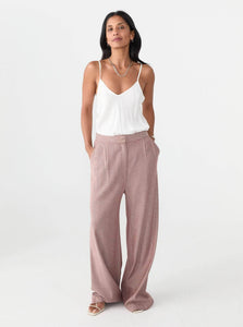 Matin Pants Tailored Pleat Pant Shop Matin's Refined Tailored Pleat Pant in Carmine