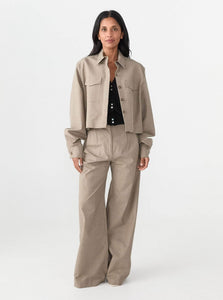 Matin Pants Tailored Pleat Pant Shop Matin's Refined Tailored Pleat Pants in Beige Check