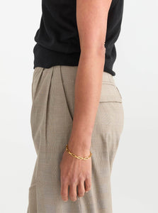 Matin Pants Tailored Pleat Pant Shop Matin's Refined Tailored Pleat Pants in Beige Check