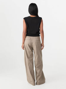 Matin Pants Tailored Pleat Pant Shop Matin's Refined Tailored Pleat Pants in Beige Check