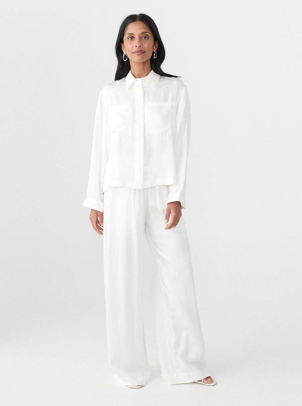 Shaped Yoke Cropped Shirt – Matin