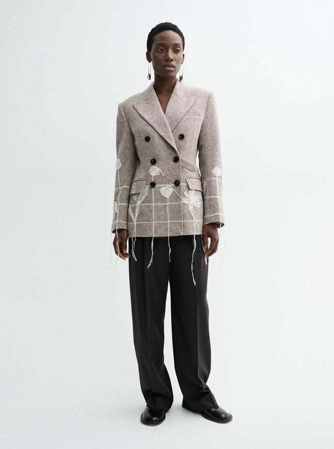 MKDT Studio Blazer 6 Juliana Atelier Grain Wool Blazer MKDT Studio | Juliana - Atelier Grain Wool Blazer – Bark | RIISE