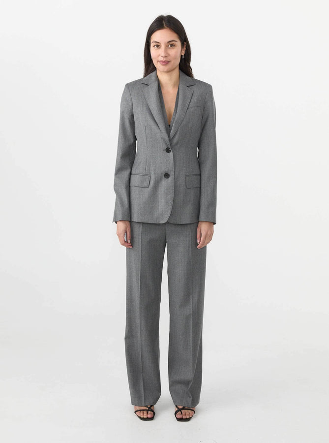 MKDT Studio Blazer Joelie Light Wool Tailored Jacket MKDT Studio | Joelie Tailored Wool Blazer – Grey | RIISE