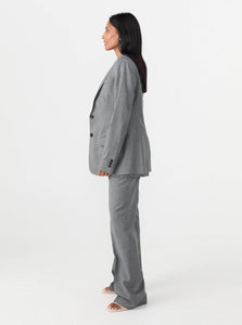 MKDT Studio Blazer Joelie Light Wool Tailored Jacket Shop MKDT Studio's Joelie Light Wool Tailored Jacket in Grey