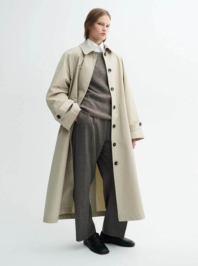 MKDT Studio Coat 4 Caro Half Panama Coat MKDT Studio | Caro Half Panama Coat - Stone | RIISE