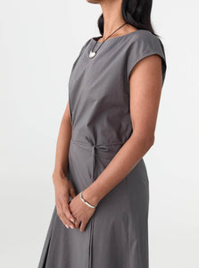 MKDT Studio Midi Dress Daja Dress Shop MKDT Studio's Daja Dress in Grey