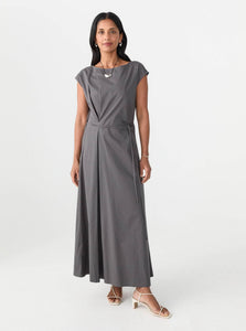 MKDT Studio Midi Dress Daja Dress Shop MKDT Studio's Daja Dress in Grey
