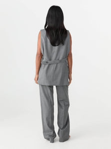 MKDT Studio Pants Priska Light Wool Trousers Shop MKDT Studio's Priska Light Wool Trousers in Grey