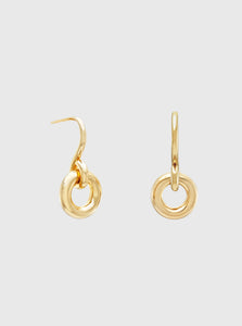 Monarc Jewellery Earring Oura Link Stud Earring. Gold Vermeil