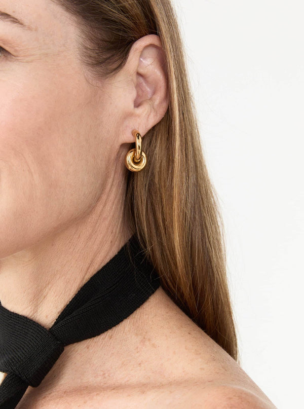 Hermione Hoop Earrings Gold Vermeil – Monarc Jewellery