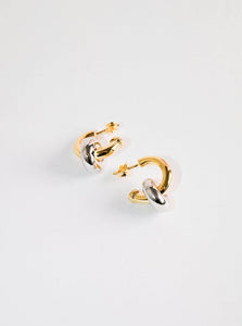 Monarc Jewellery Hoop Earrings Hermione Hoop Earrings Two-Tone Monarc Jewellery Hermione Hoop Earrings Two-Tone