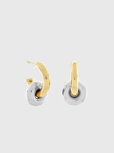 Monarc Jewellery Hoop Earrings Hermione Hoop Earrings Two-Tone Monarc Jewellery Hermione Hoop Earrings Two-Tone