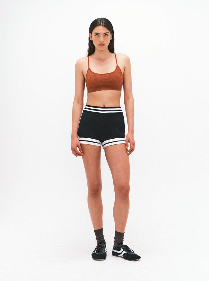 NAGNATA Bralets Textured Ballet Wool Bralet NAGNATA | Textured Ballet Wool Bralet - Clay | RIISE
