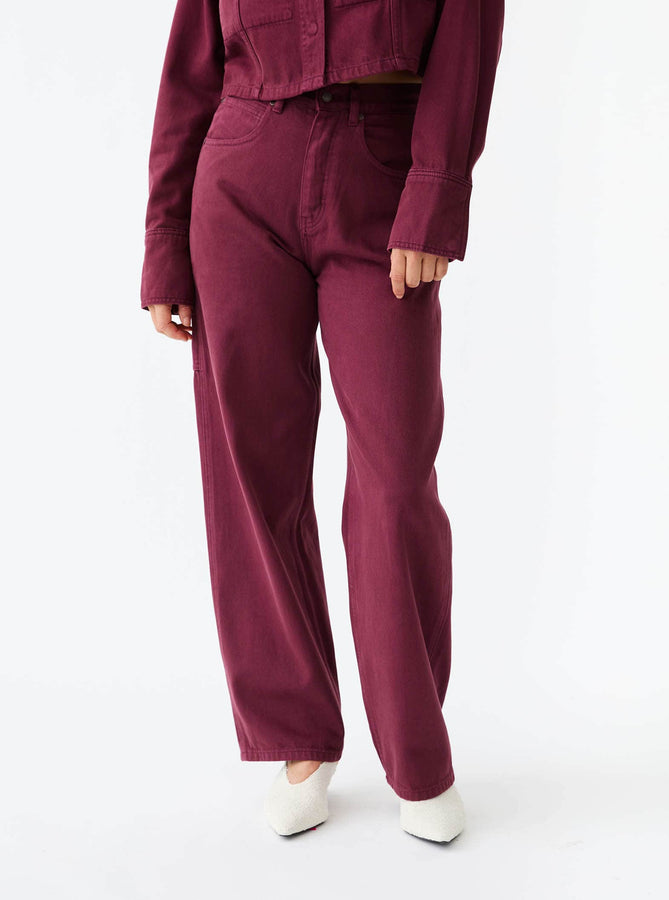 NAGNATA Pants Vegetable Dye Utility Jean NAGNATA | Vegetable Dye Utility Jean – Maruun | RIISE
