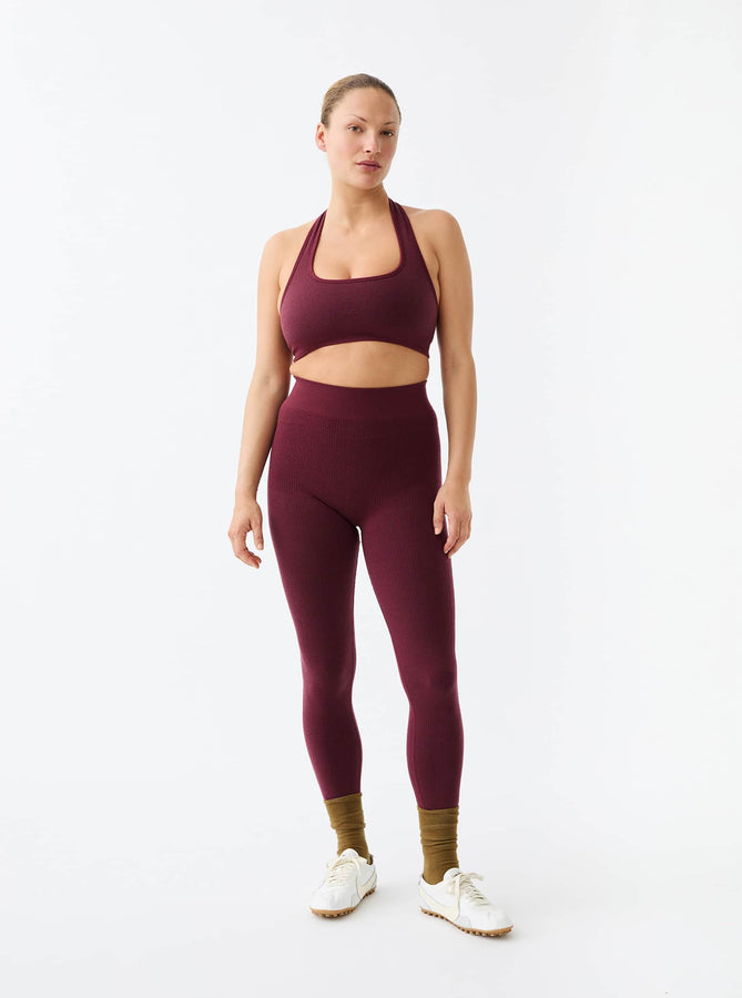 NAGNATA Pants XS Classic Wool Rib Legging NAGNATA | Classic Wool Rib Legging – Mulberry | RIISE