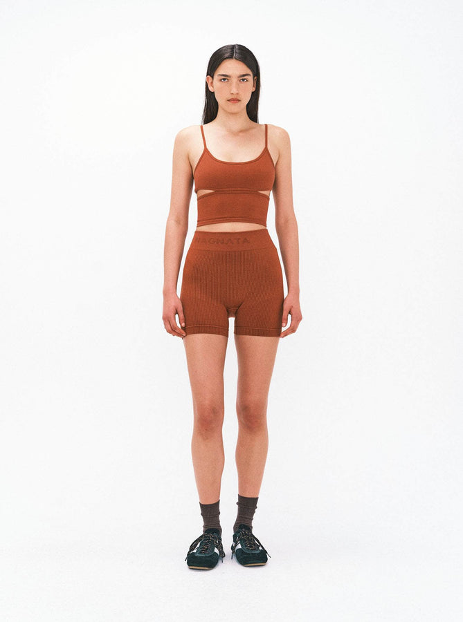 NAGNATA Tops Void Wool Crop NAGNATA | Void Wool Crop - Clay | RIISE