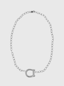 Released From Love Pendant Necklace Silver / 41 cm Horseshoe Choker Released From Love Horseshoe Choker