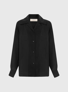 SAINT Women's Shirt Classic Silk Shirt Black