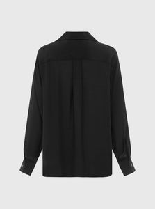 SAINT Women's Shirt Classic Silk Shirt Black