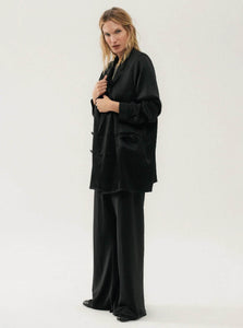 Silk Laundry Blazer Relaxed Blazer Silk Laundry Relaxed Blazer Black