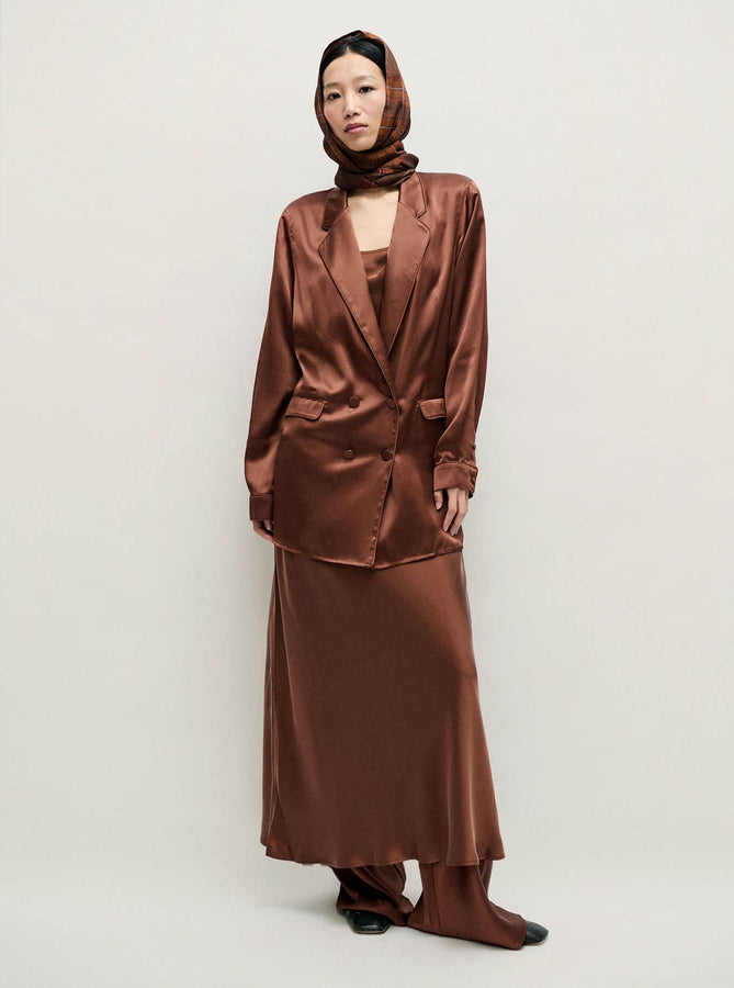 Silk Laundry Blazer XS Relaxed Blazer Shop Silk Laundry's Relaxed Blazer in Root