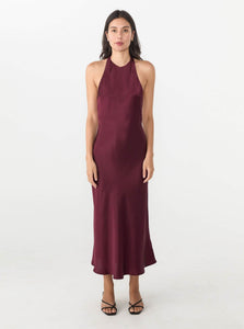 silk laundry halter dress | Long Maxi – Deadleaf | RIISE Isabella Black Strapless Maxi length hemline. Style:D3010-3298 Size:31W REG