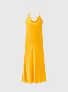 Silk Laundry Midi Dress Yellow / XS Carrie Dress Silk Laundry Carrie Dress Marigold