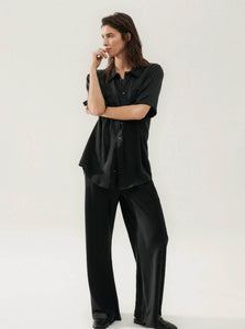 Silk Laundry Pants Bias Cut Pant Silk Laundry Bias Cut Pant Black