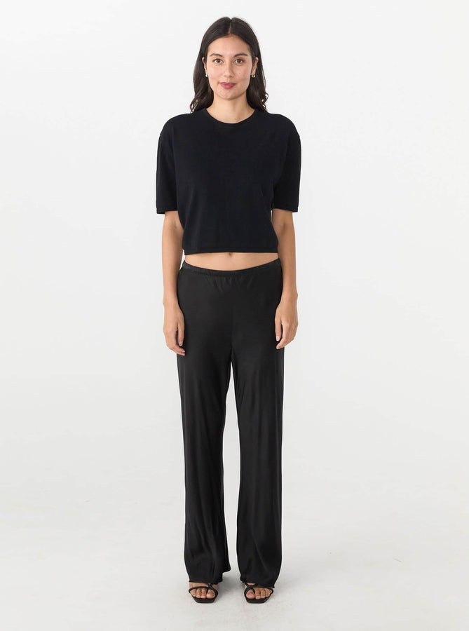 Silk Laundry Pants XS Bias Cut Pants Shop Silk Laundry Bias Cut Pants in Black Silk