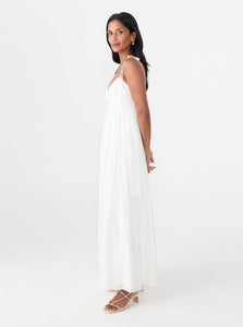 Solaqua Midi Dress Maggie Dress Shop Solaqua's Romantic Maggie Dress in White