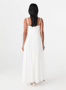 Solaqua Midi Dress Maggie Dress Shop Solaqua's Romantic Maggie Dress in White