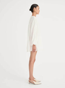 Solaqua Mini Dress Clementine Dress Shop Solaqua's Breezy Clementine Dress in White