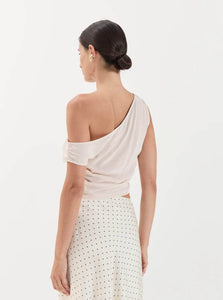 Solaqua Top Genevieve Top Shop Solaqua's Romantic Genevieve Top in Nude
