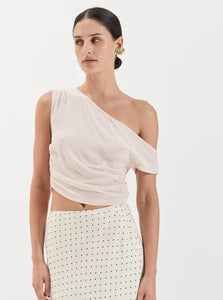 Solaqua Top Genevieve Top Shop Solaqua's Romantic Genevieve Top in Nude