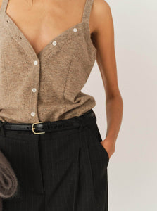 The Garment Camisole Como Bustier Top Shop The Garment's Como Bustier Top in Beige Melange