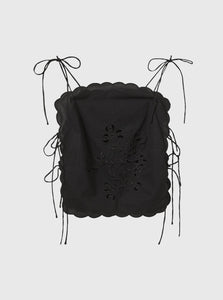 The Garment Kirsten Tie Top (Black) Kirsten Tie Top (Black)