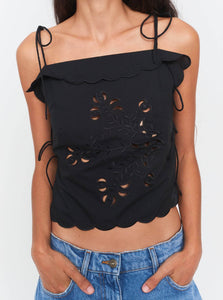 The Garment Kirsten Tie Top (Black) Kirsten Tie Top (Black)