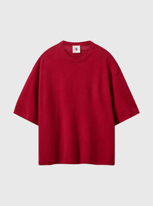 The Garment Knitwear 6 Como Oversized Tee Shop The Garment's Como Oversized Tee in Red
