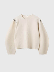 The Garment Sweater 6 Oslo Sweater Shop The Garment's Oslo Sweater in Cream