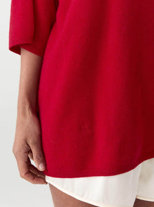 The Garment Sweater Como Oversized Tee Shop The Garment's Como Oversized Tee in Red