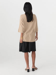 The Garment Sweater Como Oversized Tee Shop The Garment's Como Oversized Tee in Tan