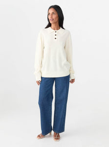 The Garment Sweater Como Polo Shop The Garment's Como Polo in Cream