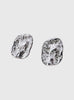 Tilda Cole Stud Earrings Stone Disk Earrings Tilda Cole Stone Disk Earrings Silver