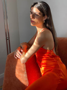 Del Villar Maxi Dress Orbital Dress Del Villar Orbital Dress Orange